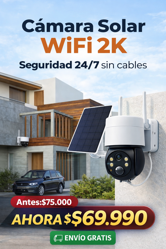 Camara Vigilancia Ip Solar Led Wifi