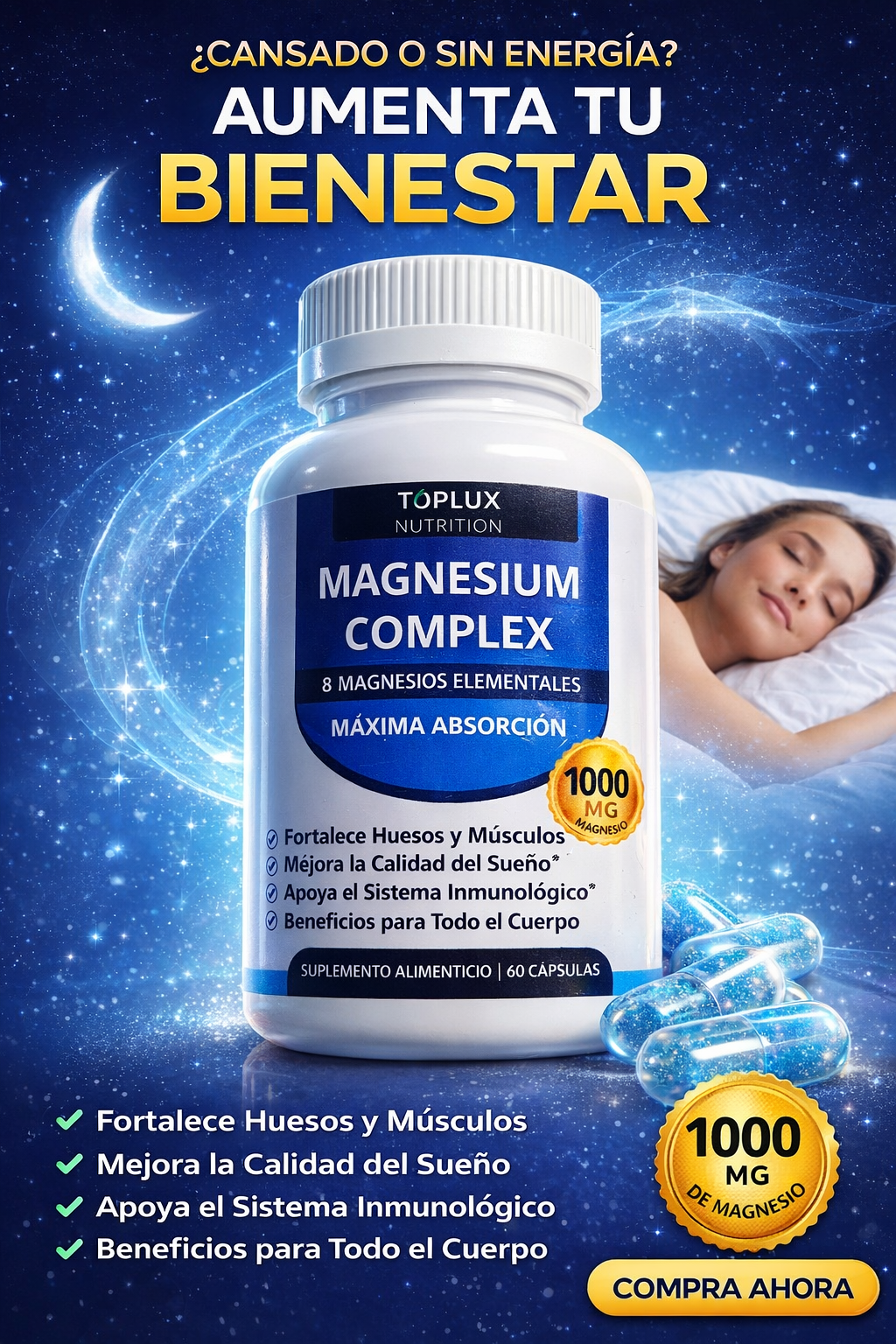MAGNESIO COMPLEX 8 ELEMENTAL 1000 mg