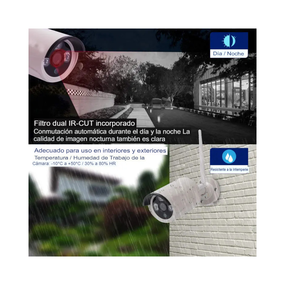 Pack 8 cámaras seguridad visión nocturna
