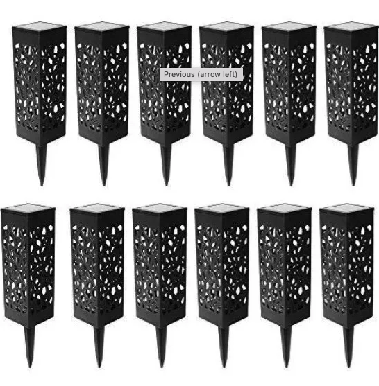 Pack 12 Luces Solares Para Senderos De Jardín