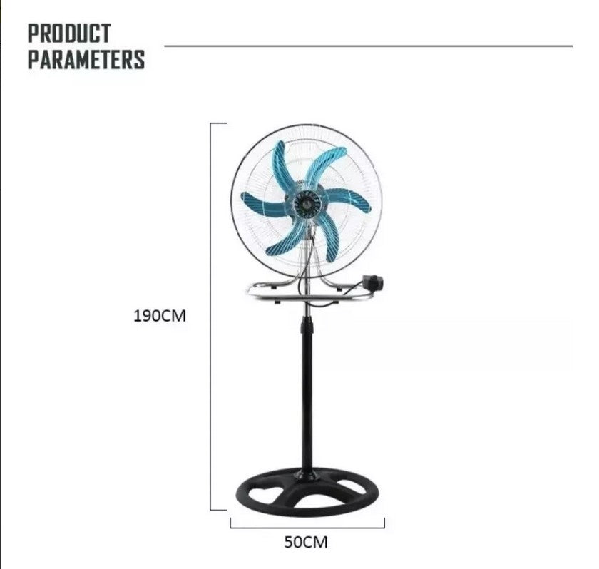 PACK 2 UNIDADES Ventiladores Metálico 18" 3en1