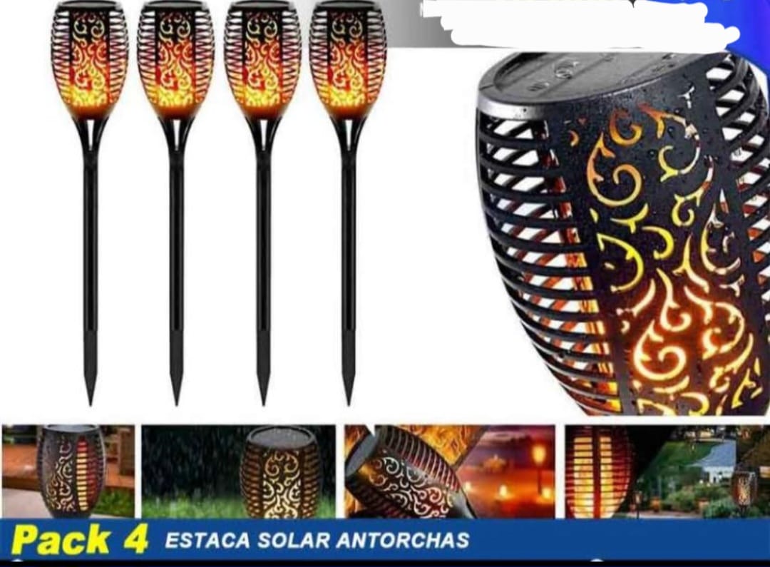 Pack X 4  Antorchas Solares  58 CM