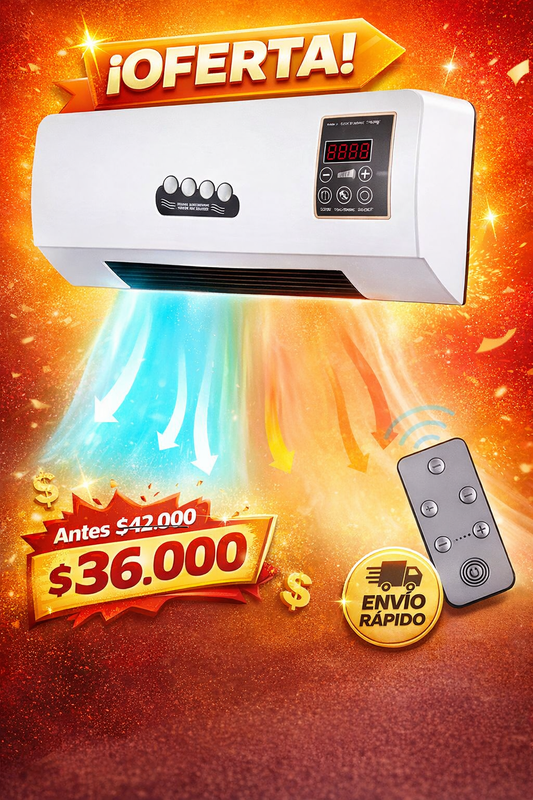Calefactor y Ventilador de Pared