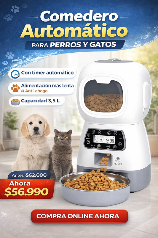 Dispensador Automático Alimentos mascota