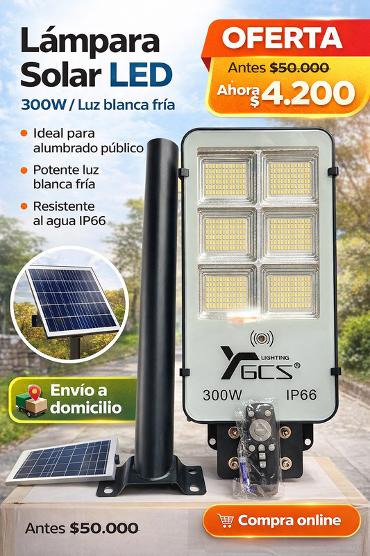 Foco Solar 300w